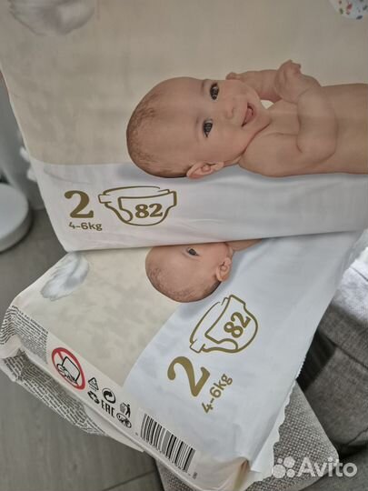 Подгузники huggies elite soft 2, 82шт