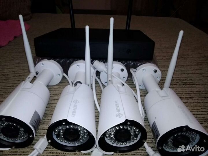 Комплект Видеонаблюдения WI-FI Defeway 4cam+1TB