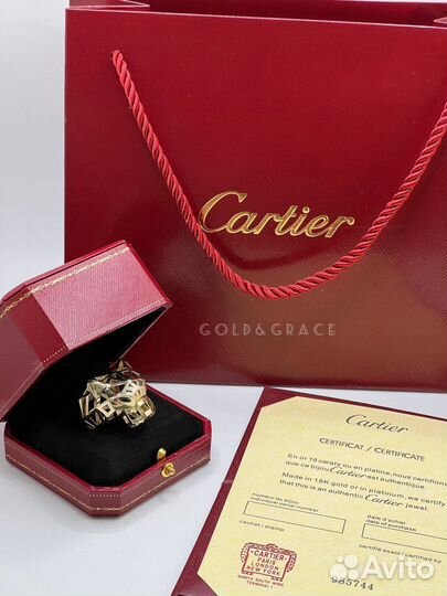 Кольцо Cartier золото Картье