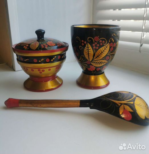 Солонка, Салфетница (хохлома)