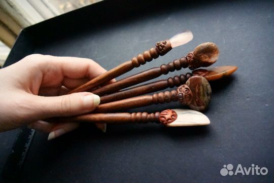 Шпилька стик для волос гейша бохо экзотика
