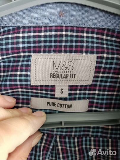 Мужская рубашка M&S в клетку S
