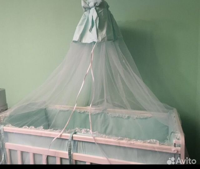 Детское постельное белье с бортиками и балдахином