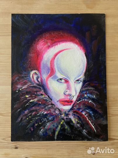 Картина маслом на холсте/горы/пейзаж/портрет/клоун