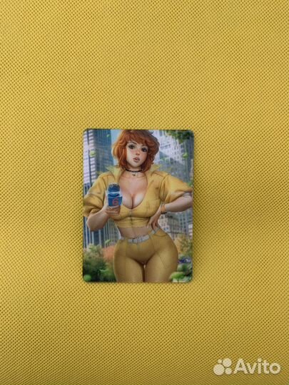 3д карточка коллекционная Эйприл