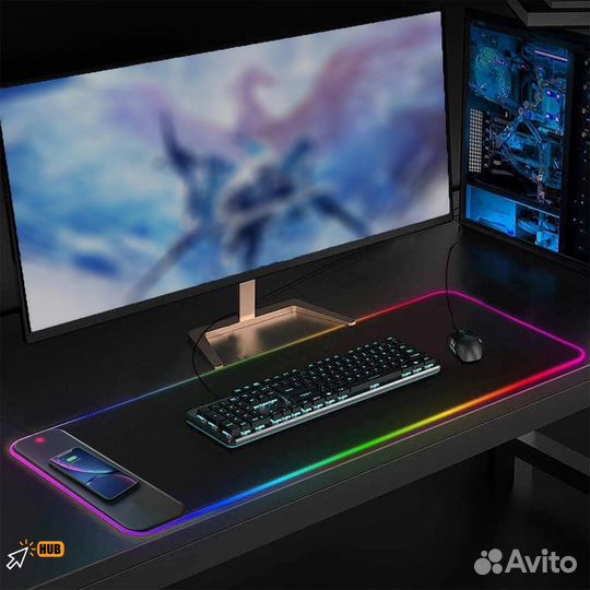 Игровой коврик для мыши с подсветкой