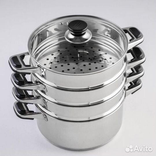 Мантоварка «Алтын», 13,7 л, d24 см, 4 секции, с те