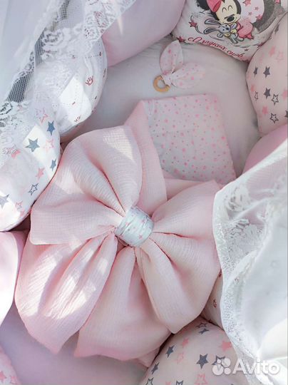 Конверт на выписку муслиновый, бортики новые