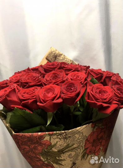 Розы с доставкой, букет роз 101