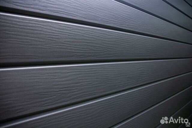 крупный план металлического сайдинга с текстурой дерева 3d