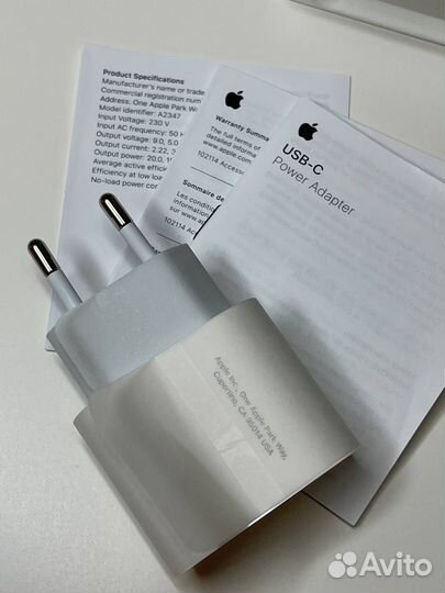 Быстрая Зарядка на iPhone 20w оригинал