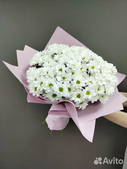 Букет гигант из хризантемы ромашка