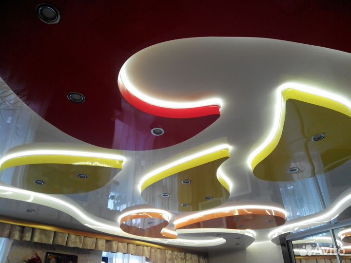 Натяжные потолки любой сложности