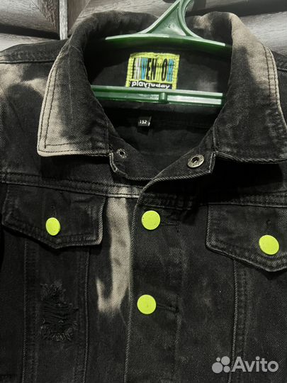 Джинсовая куртка на мальчика 152 размер