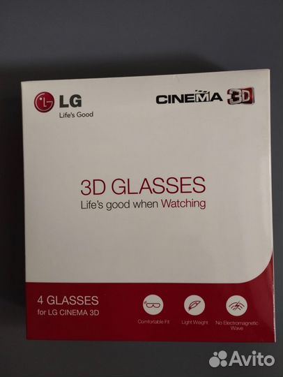 3 d очки LG 4шт