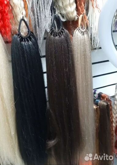 Хвост волосы на резинке