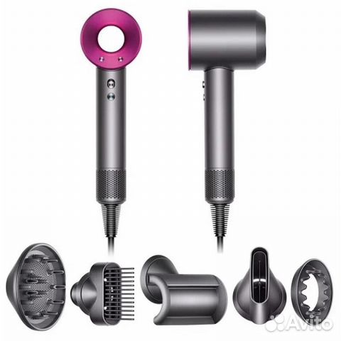 Фен Dyson Supersonic (HD07), Nickel/Fuchsia (никел