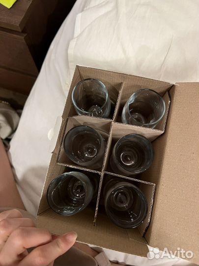 Набор бокалов для шампанского, 6шт, новые