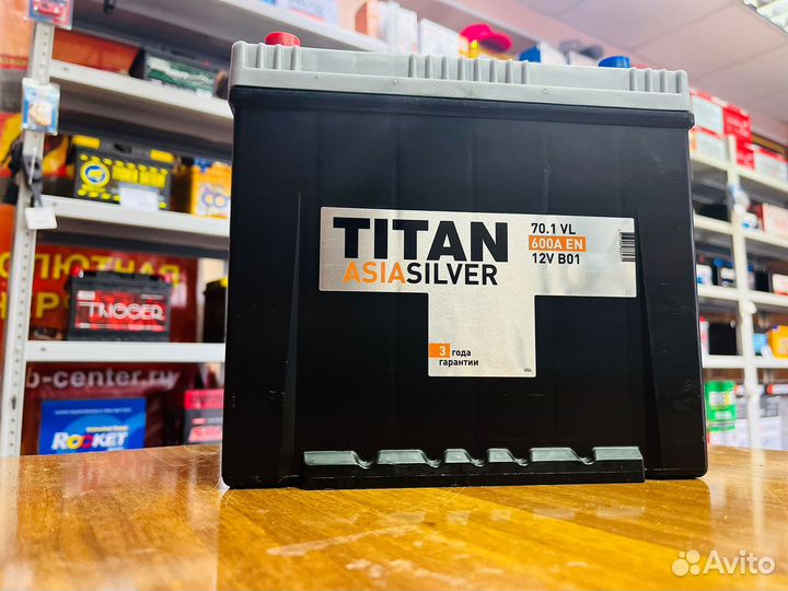 Аккумулятор Титан 70 Ач Азия На Lexus Toyota Kia