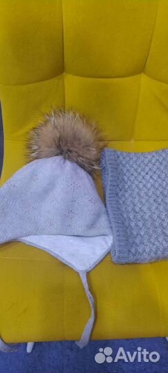 Комплект шапка и шарф