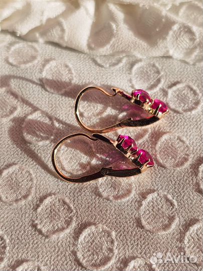 Золотые серьги Ежевички 583 СССР