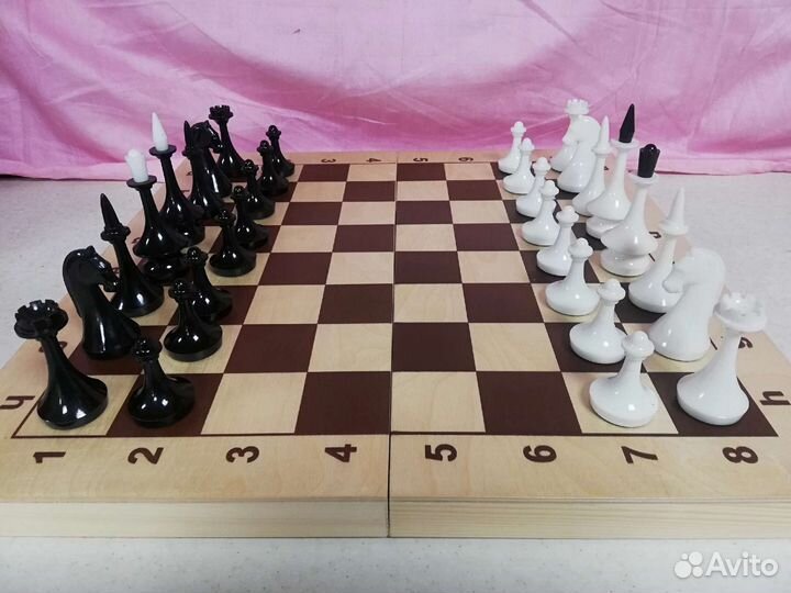 Шахматы СССР турнирные фигуры бакелит 70-е г.г