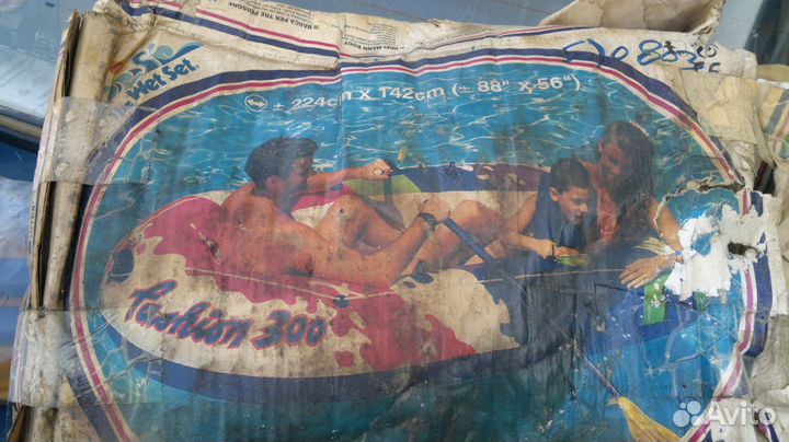 Надувная лодка с вёслами новая