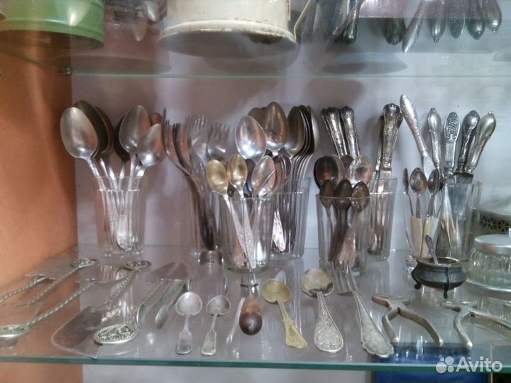 Мельхиоровые столовые приборы СССР