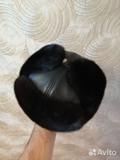Норковая шапка мужская, 58 р