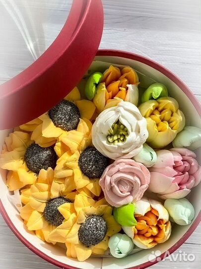 Зефирные цветы/тюльпаны/зефир