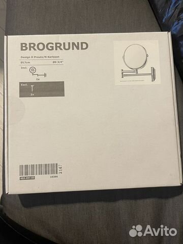 IKEA brogrund зеркало, 3x27 см, нержавеющ сталь