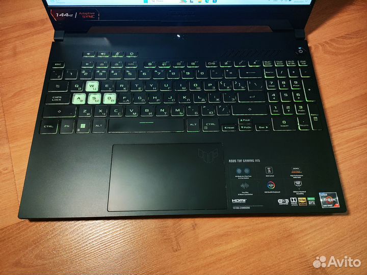 Игровой Asus Tuf на RTX 3070 и Ryzen 7 6800H