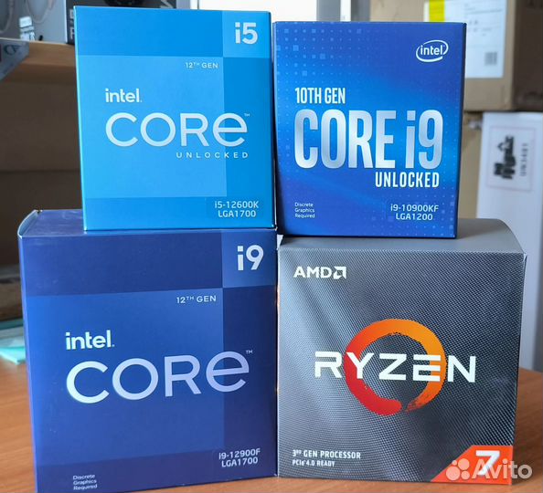 Процессоры intel i3/ i5/ i9 Ryzen 5/7
