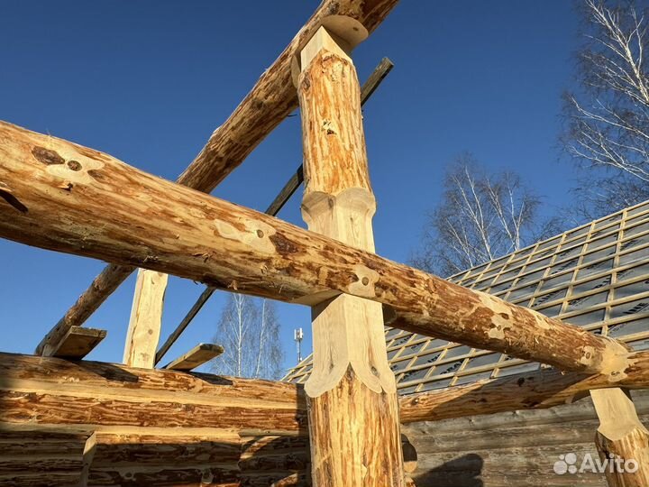 Готовый сруб в наличии 6х6 + терраса 2,5