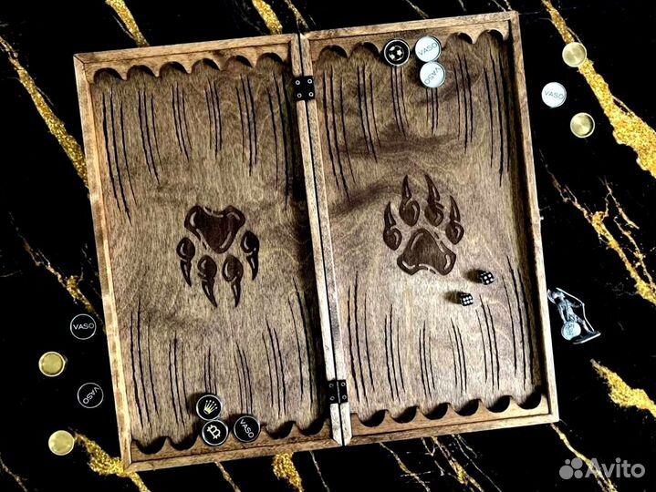 Нарды ручной работы с индивидуальным рисунком
