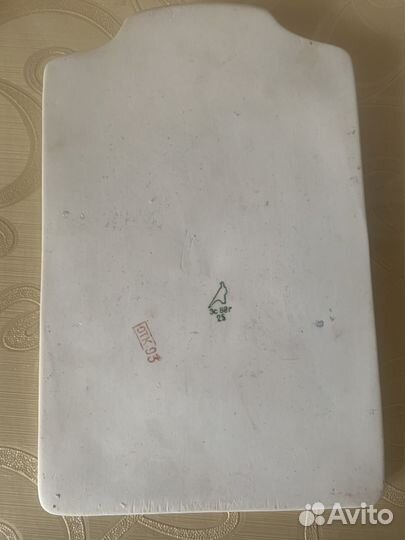 Фарфоровая сырная доска Дулево Розы