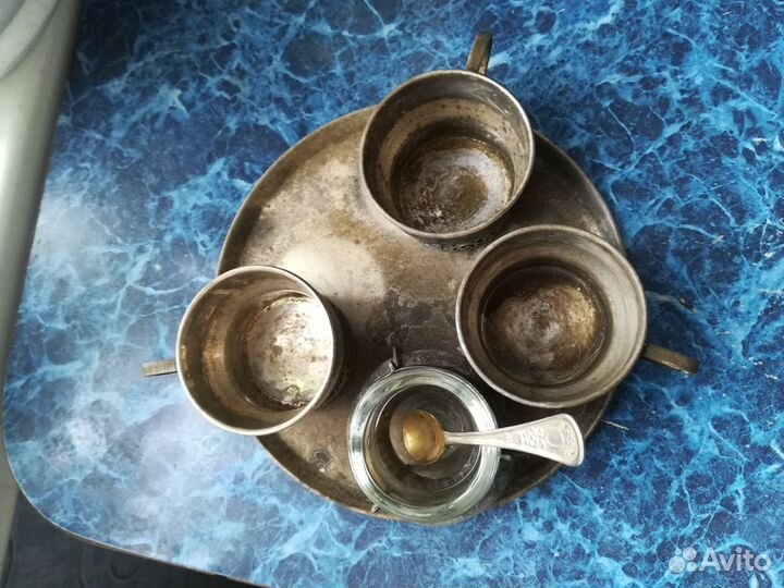 Кофейный набор из мельхиора