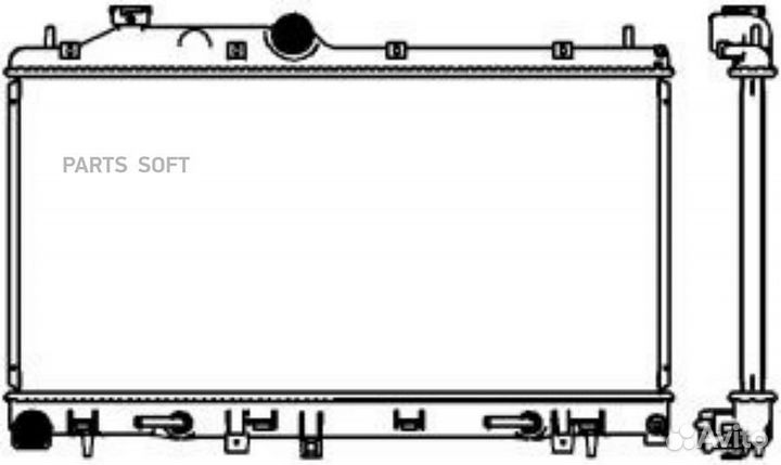 Радиатор охлаждения Субару Форестер 25 2008