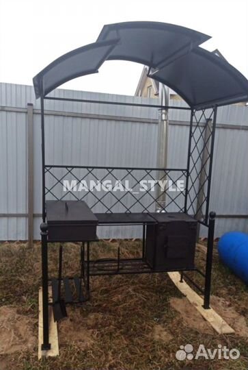 Мангал с крышей