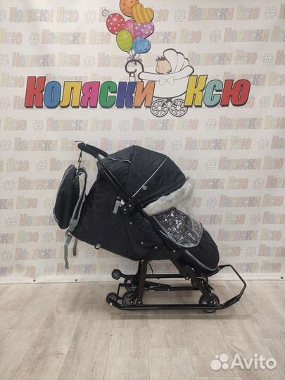 Коляски Санки Nika 7-5SK черные (новые)