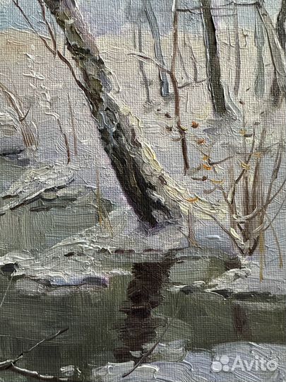 Картина маслом Ручей