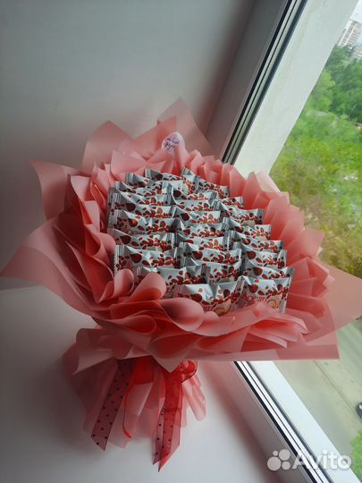 Сладкие букеты из конфет