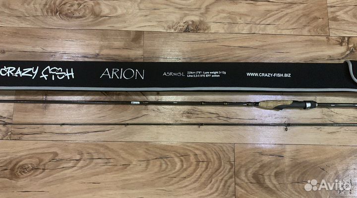 Спиннинг Crazy Fish Arion ASR-762SL (229см 3-12 те