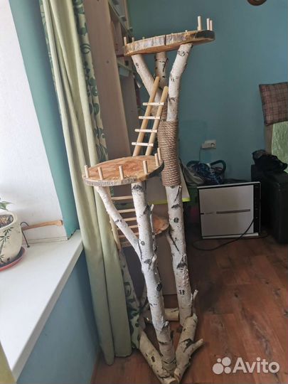 Домик для кошки с когтеточкой новый