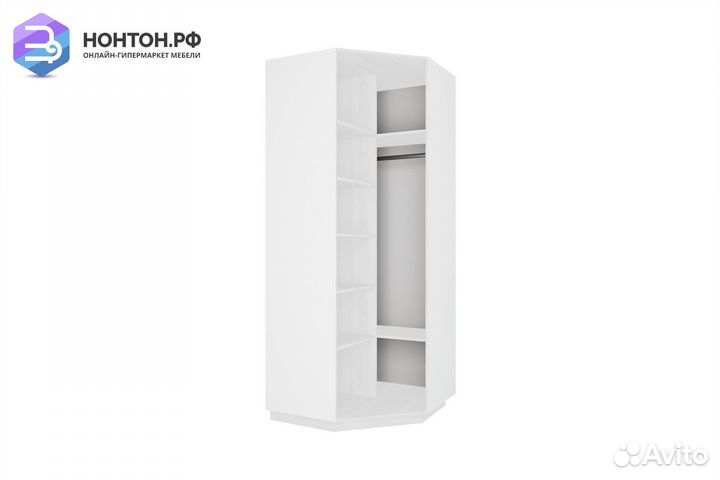 Шкаф угловой Экспресс белый снег