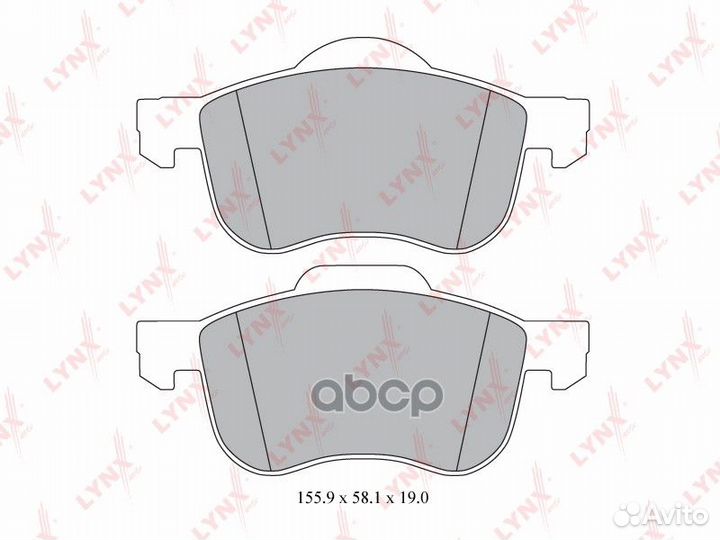 Колодки тормозные дисковые перед BD7811 LYN