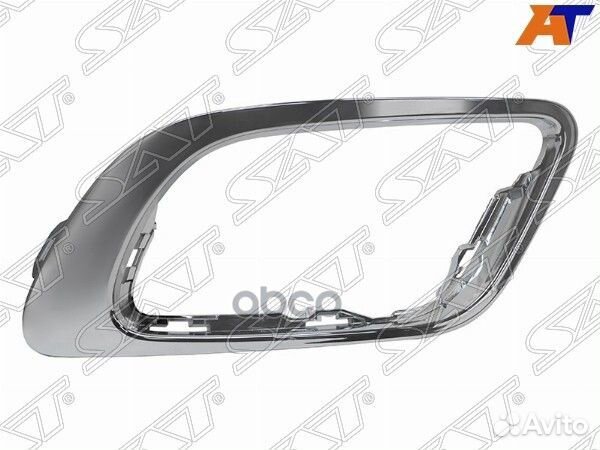 Молдинг оправы птф renault fluence 13-17 RH хро