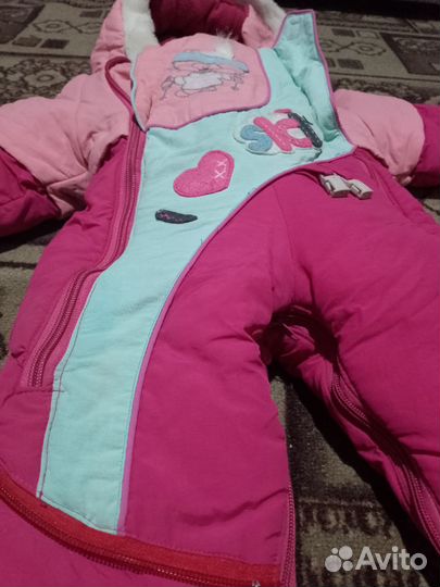 Детский зимний комбинезон на девочку