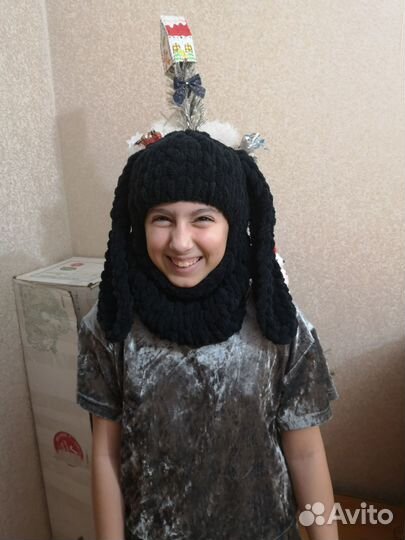 Шапка балаклава для девочки