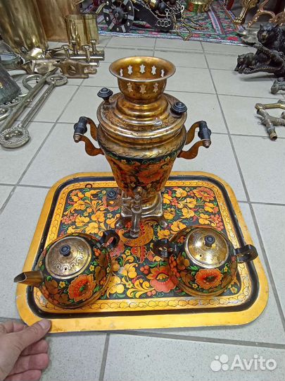 Самовар расписной.винтаж